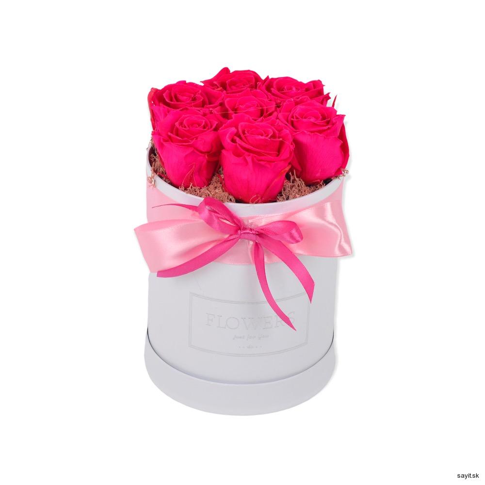 Trvácne ruže v boxe ružové - flowers
