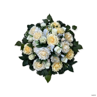 Umelý smútočný veniec 50 cm okrúhly 2