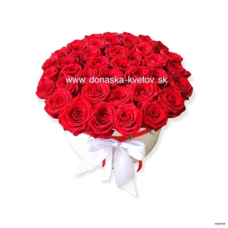 Box z červených ruží - Big