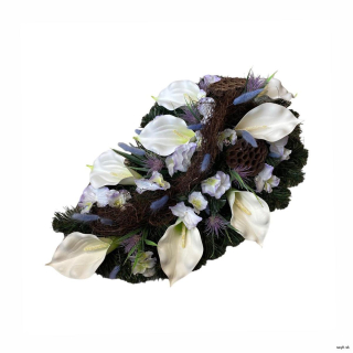 Umelý smútočný veniec Slza III