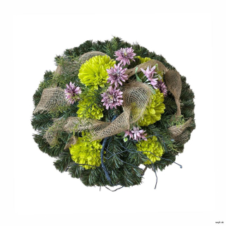 Umelý smútočný veniec kruh II