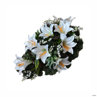 Umelý smútočný veniec Slza IV