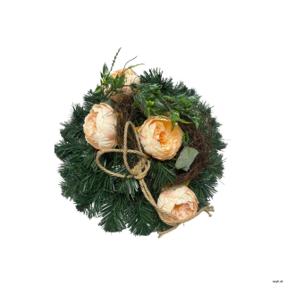 Umelý smútočný veniec Orange