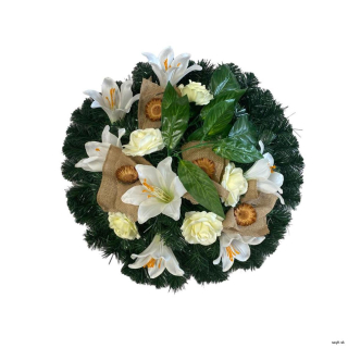 Umelý smútočný veniec Circle 3