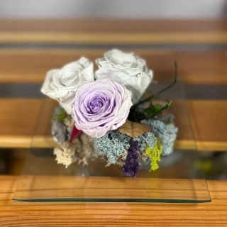 Aranžmán 3 stabilizované ruže