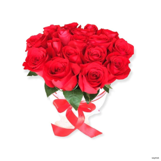 Box červených ruží - Exkluzív L