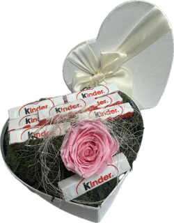 Kinder sladký box so stabilizovanou ružou