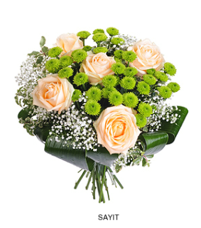 Kytica krémových ruží - Laura