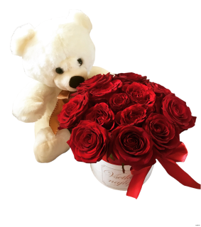 Set kvetinový box - Biely 