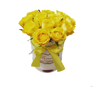 Kvetinový box forever - Žltý