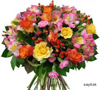 Kytica z alstromérií - Colour dream 