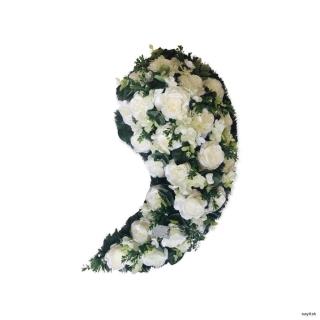 Umelý smútočný veniec slza 1