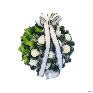 Umelý smútočný veniec 23