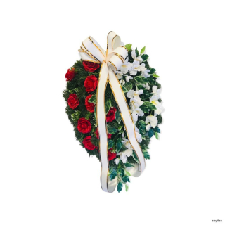 Umelý smútočný veniec 24