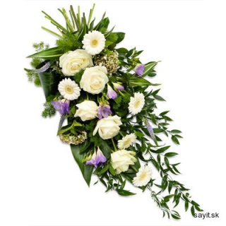 Kytica z gerbier, frézií a ruží 