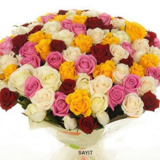 Kytica pastelových ruží 